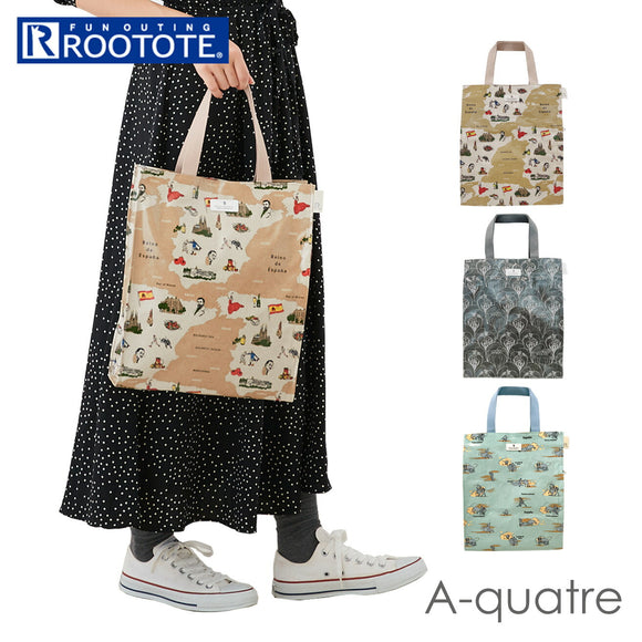ルートート トートバッグ 3056 通販 ROOTOTE ラミネート トートバック レディース トート バッグ バック A4 通勤 通学 A-quatre アーキャトル 撥水 はっ水 軽量 軽い おしゃれ シンプル
