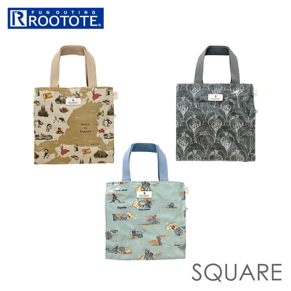 ルートート トートバッグ 3057 通販 ROOTOTE ラミネート トートバック 小さめ ミニトート レディース トート バッグ バック スクエア SQUARE 撥水 はっ水 軽量 軽い おしゃれ シンプル