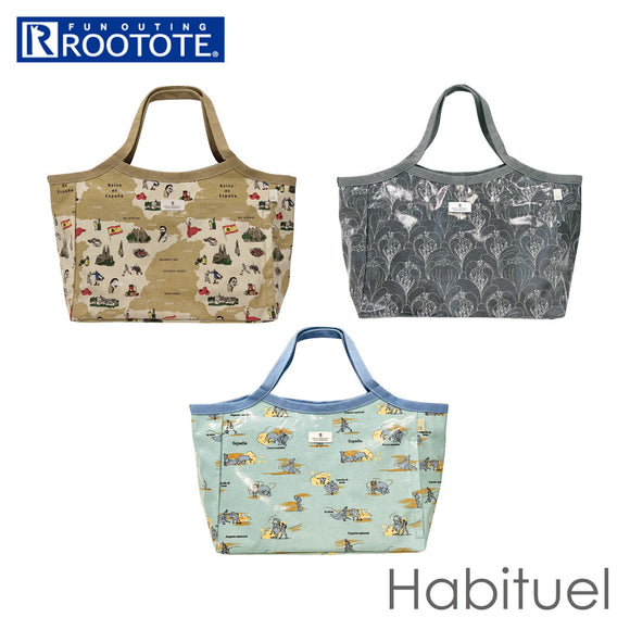 ルートート トートバッグ 3061 通販 ROOTOTE ラミネート トートバック レディース トート バッグ バック ハビチュエル Habituel A4 通勤 通学 肩掛け 自立 撥水 はっ水 おしゃれ シンプル
