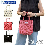 トートバッグ EU.スクエア 通販 レディース おしゃれ 小さめ ミニバッグ ハンドバッグ 手提げかばん ROOTOTE ルートート バッグ バック コンパクト ラミネート加工 サブバッグ かわいい