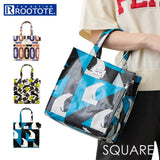 ルートート rootote トートバッグ 3534 通販 トートバック ラミネート 手持ちバッグ 手提げバッグ 手提げカバン 通勤 通学 SQUARE スクエア 正方形 撥水 小さめ レディース おしゃれ