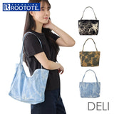 ルートート ROOTOTE トートバッグ 3567 通販 トートバック 肩掛けバッグ 肩掛けカバン 肩掛けバック 大きめ A4 通勤 通学 大容量 軽量 軽い 旅行 DELI デリ 綿 コットン タイダイ 女性