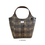 ルートート ラミネート ROOTOTE 3607 通販 トートバッグ トートバック 肩掛けバッグ マチありマチ広め レディース 大きめ A4 大容量 通勤 通学 軽量 軽い 撥水 チェック柄 シンプル