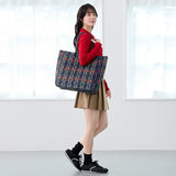 ROOTOTE ルートート トートバッグ 3619 通販 肩掛けバッグ レッスンバッグ 大きめ A4 通勤 通学 大容量 MEDIUM CHECK QUILT チェックキルト キルティング タータンチェック おしゃれ