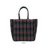 ROOTOTE ルートート トートバッグ 3619 通販 肩掛けバッグ レッスンバッグ 大きめ A4 通勤 通学 大容量 MEDIUM CHECK QUILT チェックキルト キルティング タータンチェック おしゃれ