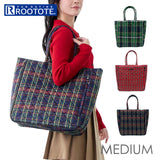 ROOTOTE ルートート トートバッグ 3619 通販 肩掛けバッグ レッスンバッグ 大きめ A4 通勤 通学 大容量 MEDIUM CHECK QUILT チェックキルト キルティング タータンチェック おしゃれ