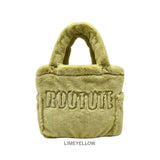 ROOTOTE ルートート トートバッグ 3637 通販 トートバック ハンドバッグ 手提げバッグ 手提げカバン 小さめ サブバッグ SQUARE スクエア シンプル 無地 ロゴ かわいい おしゃれ ふわふわ
