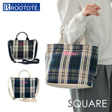 ルートート ROOTOTE ショルダーバッグ 3646 通販 ショルダーバック 斜めがけバッグ 2way トートバッグ 小さめ 通勤 通学 SQUARE スクエア チェック おしゃれ かわいい カジュアル