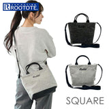 ルートート ROOTOTE ショルダーバッグ 3653 通販 ショルダーバック 斜めがけバッグ 2way トートバッグ 小さめ 通勤 通学 SQUARE スクエア シンプル 無地 ふわふわ おしゃれ かわいい