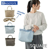 ルートート ROOTOTE ショルダーバッグ 3654 通販 ショルダーバック 斜めがけバッグ 2way トートバッグ 小さめ 通勤 通学 SQUARE スクエア シンプル 無地 ふわふわ おしゃれ かわいい