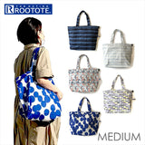 ルートート トートバッグ ROOTOTE 6493 通販 ミディアム MEDIUM エコバッグ 大容量 ファスナー 折りたたみ コンパクト 洗える 洗濯機 軽量 軽い 通勤 通学 保育園 サブバッグ おしゃれ