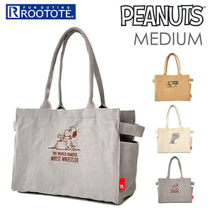 ルートート スヌーピー トートバッグ 通販 ROOTOTE 8090 トートバック レディース 大きめ A4 軽量 軽い 通学 通勤 おしゃれ シンプル 大人可愛い オシャレ IP.MEDIUM ミディアム PEANUTS