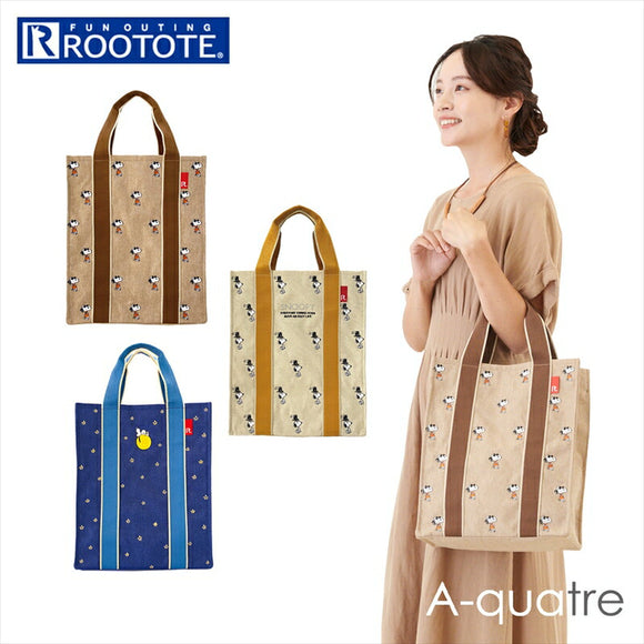 ルートート スヌーピー ROOTOTE 8229 通販 トートバッグ レディース 小さめ アーキャトル A-quatre A4 縦 縦型 自立 通学 通勤 レッスンバッグ 軽量 軽い おしゃれ 大人 かわいい