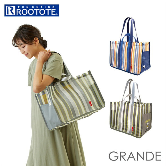 ルートート スヌーピー ROOTOTE 8232 通販 トートバッグ レディース GRANDE グランデ メッシュバッグ エコバッグ 大容量 A4 メッシュ 自立 軽量 軽い アウトドア レジャー 公園 海 ビーチ