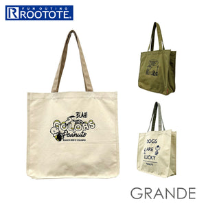 ルートート トートバッグ ROOTOTE 8259 通販 スヌーピー Peanuts トート レディース 大きめ キャンバス 軽量 軽い 大容量 A4 通学 通勤 肩掛け マチあり 配色 ツートン ハンドル おしゃれ