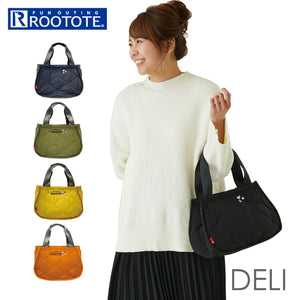 ルートート デリ スヌーピー ROOTOTE 8270 通販 トートバッグ 小さめ DELI レディース 通勤 通学 サブバッグ 軽量 軽い 自立 洗える 洗濯機 キルティング バッグ キルトバッグ おしゃれ