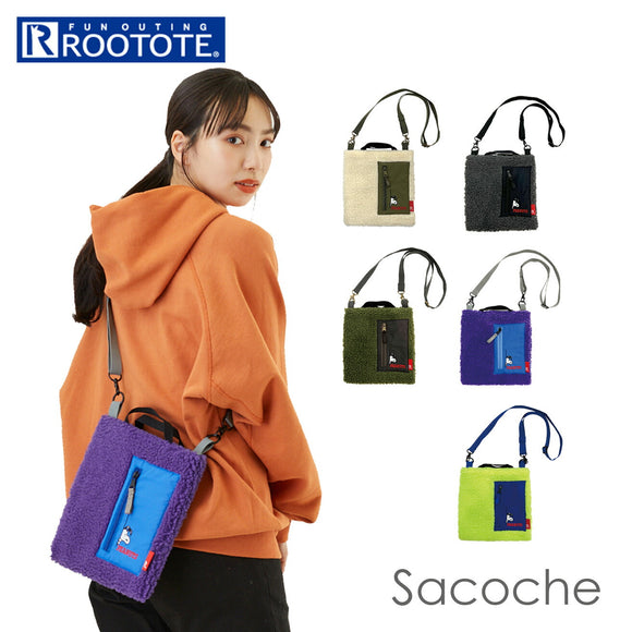 ルートート スヌーピー ROOTOTE 8274 通販 ショルダーバッグ レディース 軽量 軽い 大人 かわいい おしゃれ 可愛い シンプル ボアフリース 刺繍 ふわふわ もこもこ 通勤 通学 サブバッグ