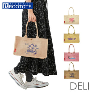 ルートート スヌーピー 8320 ROOTOTE 通販 トートバッグ トートバック レディース おしゃれ ナチュラル 大人 かわいい 自立 裏 ラミネート 軽量 軽い ジュート IP. DELI デリ PEANUTS