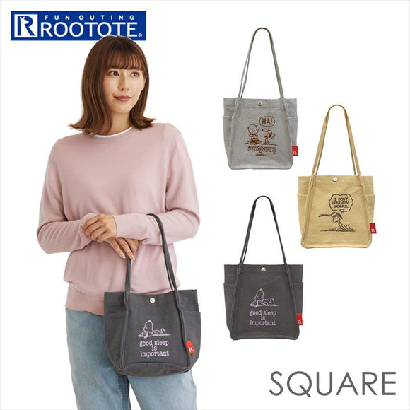 ルートート スヌーピー ROOTOTE 8329 通販 IP.スクエア.PEANUTS-8N ミニトート ミニバッグ トートバッグ 肩掛け トートバック キャンバスバッグ ミニバック レディース メンズ おしゃれ