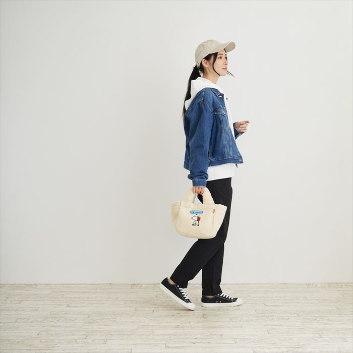 ルートート スヌーピー 8345 ROOTOTE 通販 トートバッグ トートバック レディース 大人 かわいい おしゃれ ボア 軽量 軽い もこもこ 可愛い 手持ち 手提げ 刺繍 アップリケ DELI