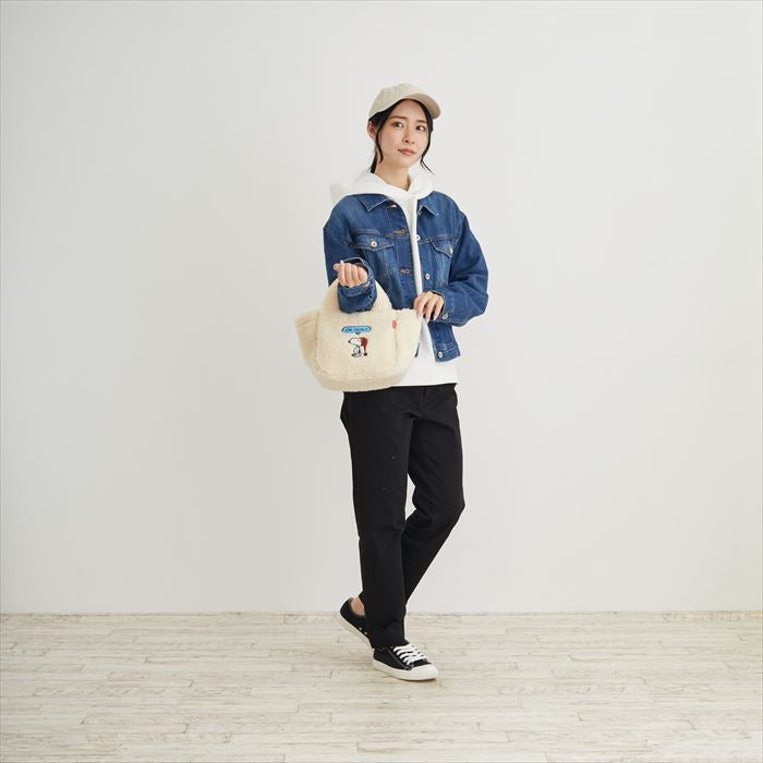 ルートート スヌーピー 8345 ROOTOTE 通販 トートバッグ トートバック レディース 大人 かわいい おしゃれ ボア 軽量 軽い もこもこ 可愛い 手持ち 手提げ 刺繍 アップリケ DELI
