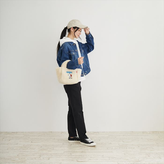 ルートート スヌーピー 8345 ROOTOTE 通販 トートバッグ トートバック レディース 大人 かわいい おしゃれ ボア 軽量 軽い もこもこ 可愛い 手持ち 手提げ 刺繍 アップリケ DELI