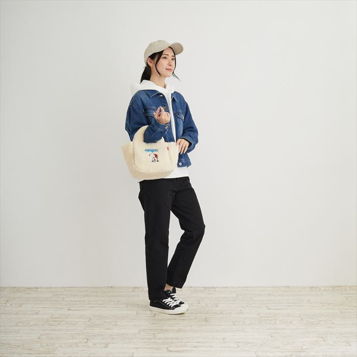 ルートート スヌーピー 8345 ROOTOTE 通販 トートバッグ トートバック レディース 大人 かわいい おしゃれ ボア 軽量 軽い もこもこ 可愛い 手持ち 手提げ 刺繍 アップリケ DELI