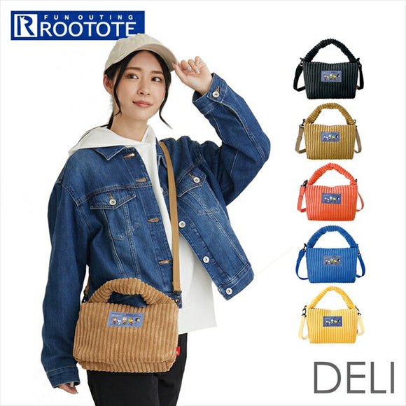 ルートート スヌーピー 8348 ROOTOTE 通販 トートバッグ ショルダーバッグ トートバック ショルダーバック レディース 大人 かわいい 斜めがけ おしゃれ 軽量 コーデュロイ DELI デリ