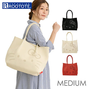 ルートート トートバッグ rootote8381 通販 IP.ミディアム.ルフル.ハローキティ-A トートバック 肩掛け ミニトート シンプル 軽量 レディース 手洗い可能 オシャレ おしゃれ かわいい