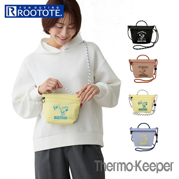 ルートート スヌーピー バッグ ROOTOTE 8428 通販 保冷バッグ SNOOPY ショルダーバッグ ショルダー サコッシュ 小さめ レディース 遠足 運動会 旅行 公園 おしゃれ かわいい ナイロン