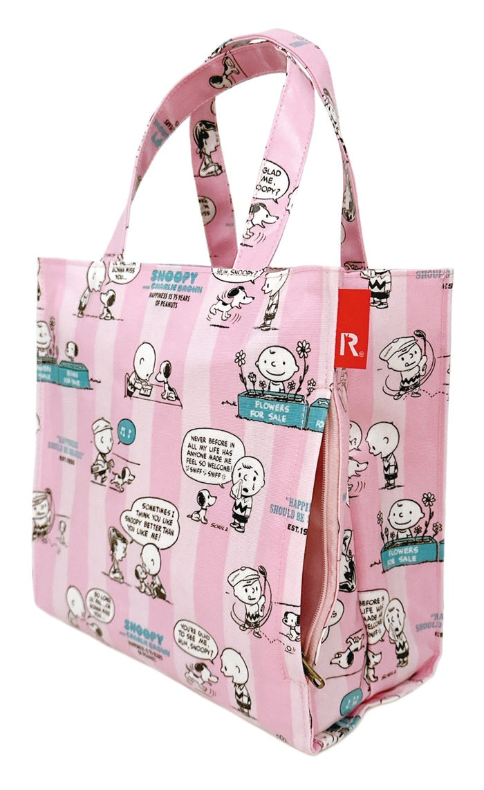 ルートート スヌーピー ROOTOTE 8431 通販 トートバッグ トートバック ランチバッグ ランチトート 手提げバッグ 手提げ袋 布 小さめ レディース キャラクター ラミネート SQUARE スクエア