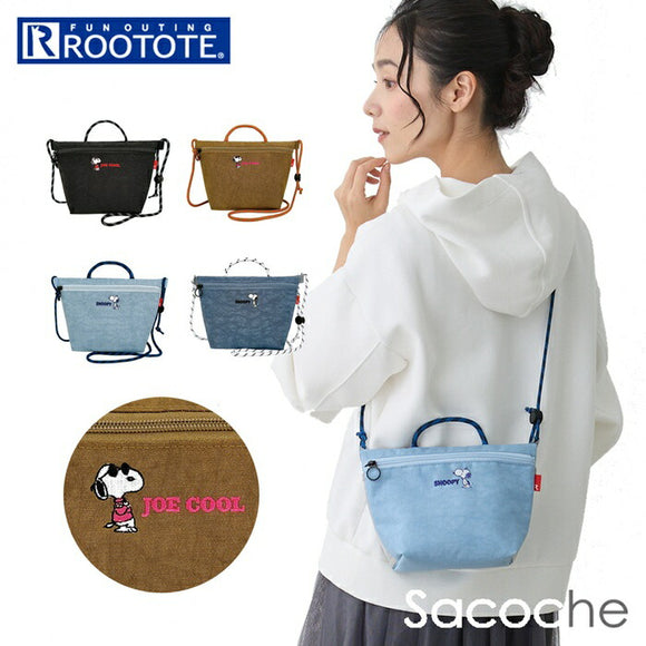 ルートート スヌーピー ROOTOTE 8438 通販 ショルダーバッグ ミニショルダーバッグ ショルダーバック 斜めがけバッグ サコッシュ SNOOPY SACOCHE 軽量 軽い メンズ 大人 かわいい
