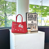 ROOTOTE ルートート トートバッグ 8462 通販 トートバック 肩掛けバッグ 横型 軽量 軽い 通勤 サブバッグ DELI デリ キャラクター サンリオ キティちゃん Hello Kitty フェイス 無地