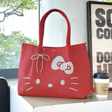 ROOTOTE ルートート トートバッグ 8462 通販 トートバック 肩掛けバッグ 横型 軽量 軽い 通勤 サブバッグ DELI デリ キャラクター サンリオ キティちゃん Hello Kitty フェイス 無地
