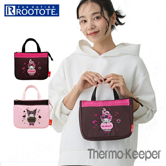 ルートート サンリオ ROOTOTE 8487 通販 ランチバッグ 保冷 ランチトートバッグ お弁当袋 保冷バッグ 保冷バック トートバッグ ファスナー お弁当 小さめ マイメロディ 洗える DELI デリ