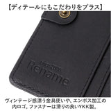 Rename 2つ折り財布 メンズ 通販 二つ折り財布 財布 二つ折り 小銭入れあり コンパクト 大容量 折財布 ブランド レザー 本革 シンプル 無地 おしゃれ ビジネス カジュアル リネーム