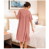 ワンピース ルームウェア レディース 通販 半袖 プリーツ ルームワンピース 部屋着 ワンピ パジャマ 寝間着 ゆったり 薄手 Aライン スカート おしゃれ リラックス カジュアル かわいい