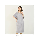 ワンピース Tシャツスカート 通販 五分袖 ロングシャツワンピース ロングシャツ ワンピース ワンピ ミドル丈 Tシャツワンピース 普段着 ラウンドネック 無地 シンプル カジュアル