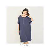 ワンピース Tシャツスカート 通販 五分袖 ロングシャツワンピース ロングシャツ ワンピース ワンピ ミドル丈 Tシャツワンピース 普段着 ラウンドネック 無地 シンプル カジュアル