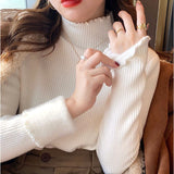 カットソー 長袖 レディース ハイネック 通販 タートルネック tシャツ 裏起毛 シャツ トップス あったか 防寒 インナー 秋冬 プルオーバー ゆったり 無地 厚手 暖かい 上品 通勤
