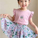 セットアップ キッズ 女の子 通販 上下セット 半袖 ハーフパンツ Tシャツ ボトムス トップス 子供服 子ども服 こども服 女子 かわいい おしゃれ カジュアル シンプル キッズファッション