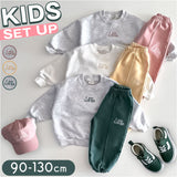 スウェット セットアップ キッズ 長袖 通販 ジャージ tシャツ Tシャツ シャツ パンツ 長ズボン ロングパンツ 部屋着 子ども服 こども服 上下 セット 上下セット 女の子 男の子 男女兼用