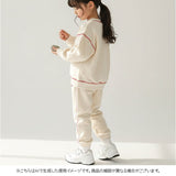 スウェット セットアップ 通販 ベビー キッズ 男の子 女の子 上下セット 刺繍ロゴ 子供服 ベビー服 ルームウェア パジャマ 男女兼用 トップス パンツ シンプル カジュアル 着せやすい