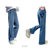 ワイドデニムパンツ キッズ 通販 デニムパンツ ワイドパンツ デニムワイドパンツ ボトムス 子供服 ジーンズ 長ズボン ロングパンツ 女の子 男の子 デニム ズボン おしゃれ オシャレ