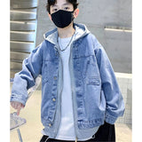 デニムジャケット キッズ 通販 ジャケット デニム 男の子 女の子 子供服 ブルゾン ジャンパー ジージャン デニムジャンパー フード付き 長袖ジャンバー おしゃれ オシャレ かっこいい