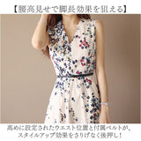 ノースリーブ ワンピース 花柄 通販 花柄ワンピース aラインワンピース フレアワンピース ノースリーブワンピース レディース aライン 膝丈 春夏 ロング 春 夏 リゾート 大きいサイズ