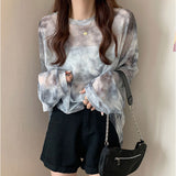 シアーシャツ レディース 長袖 シアー 通販 長袖シャツ Tシャツ tシャツ シャツ カジュアルシャツ 透け感 やわらかい 柔らかい 通気性 カジュアル 上品 大人 トップス オシャレ おしゃれ