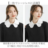 つけ襟 襟 だけ 通販 付け襟 フェイクカラー つけえり 付けえり レディース 丸襟 付け つけ えり 付け衿 シャツ ブラウス 重ね着風 レイヤード 重ね着 小物 襟だけ 大人 可愛い オシャレ