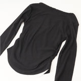 tシャツ レディース 長袖 通販 カットソー 重ね着風トップス レイヤード風ロンT カジュアル きれいめ無地 スリムフィット 通学通勤 あったか防寒 秋冬ファッション シンプルベーシック