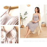 カップ付き キャミソール ロング 通販 キャミソールワンピース カップ付きキャミソール インナーキャミソール ロング丈 インナー ブラトップ レディース スリップ ペチコート